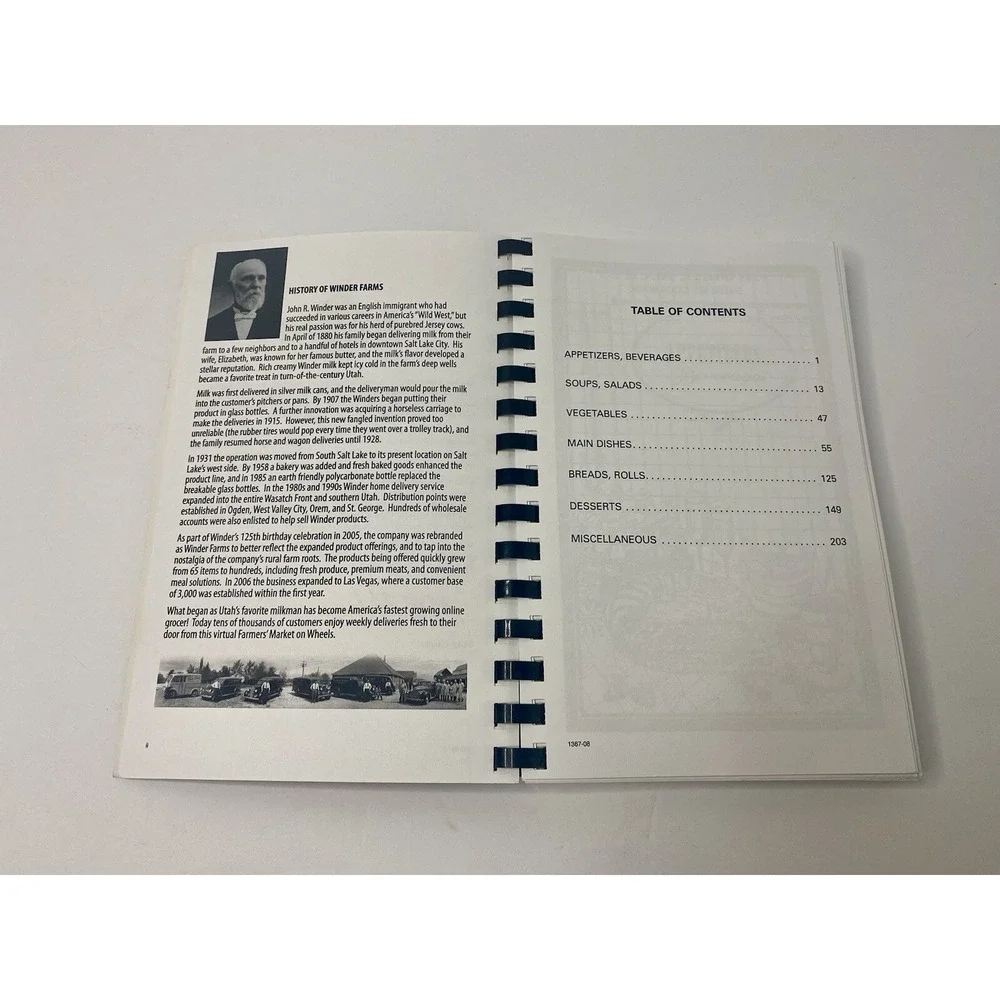 Favorite Winder Farms Family Recipes‎ Spiral Bound Cookbook 2009